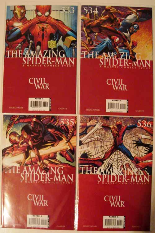 Amazing Spider-Man 533, 534, 535, 536, 537, 538 Civil War Movie Coming --0
