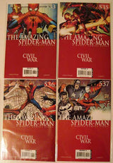 Amazing Spider-Man 533 535 536 537 538 Civil War Captain America --0