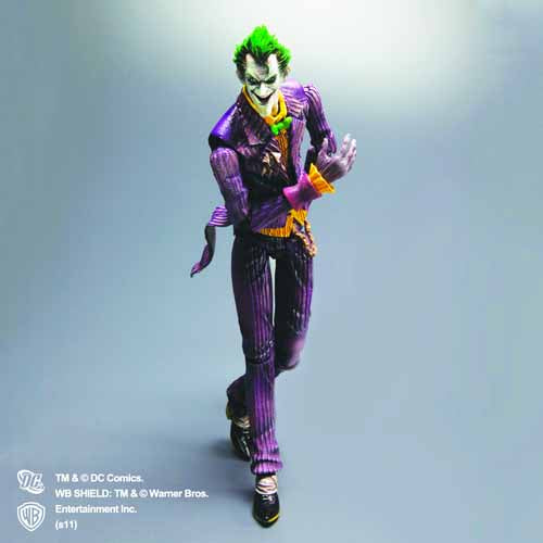 Batman Arkham Asylum Play Arts Kai Joker Action Figure --0