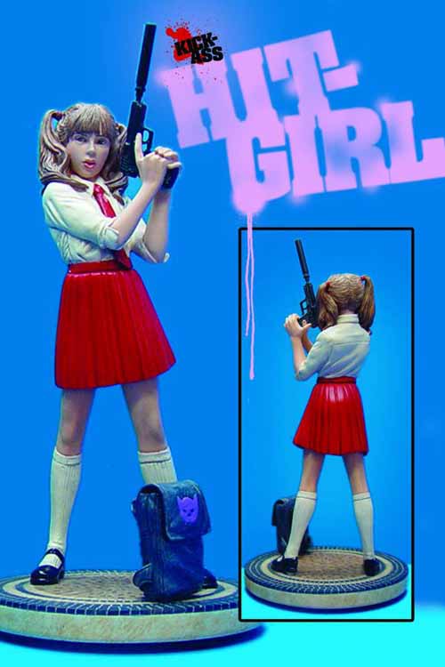 Hit Girl School Girl Statue Red Skirt Variant --0