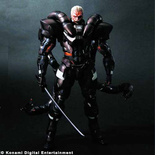 Metal Gear Solid 2 Play Arts Kai Solidus Snake Act Figure --0
