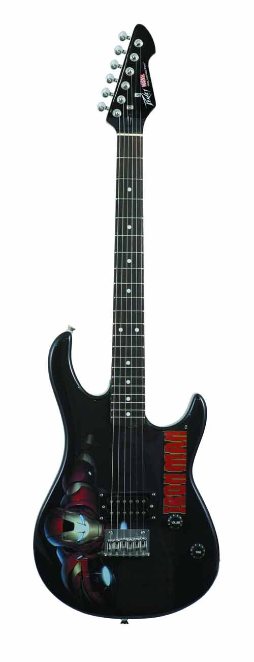Iron Man Rockmaster Electric Guitar -- Peavey Marvel Comics --0