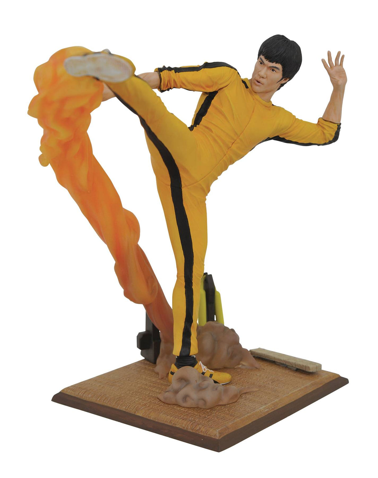 Bruce Lee Gallery Kicking PVC Figure Diamond Select Toys --0