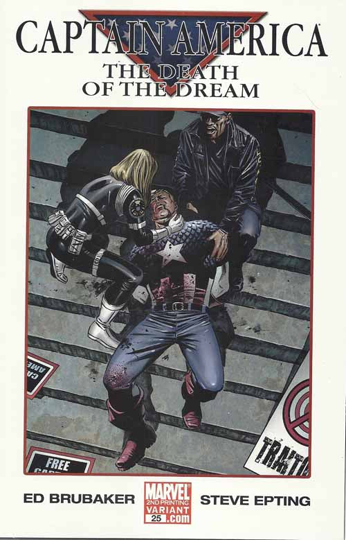 Captain America v.5 25 2nd pr Epting Variant Brubaker -- Death of Cap --0