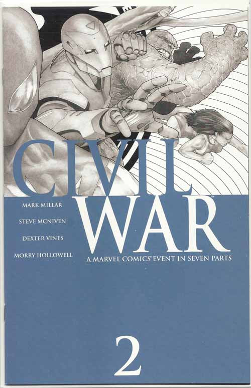 Civil War 2 McNiven Sketch Variant 3rd pr Millar Captain America Movie --0