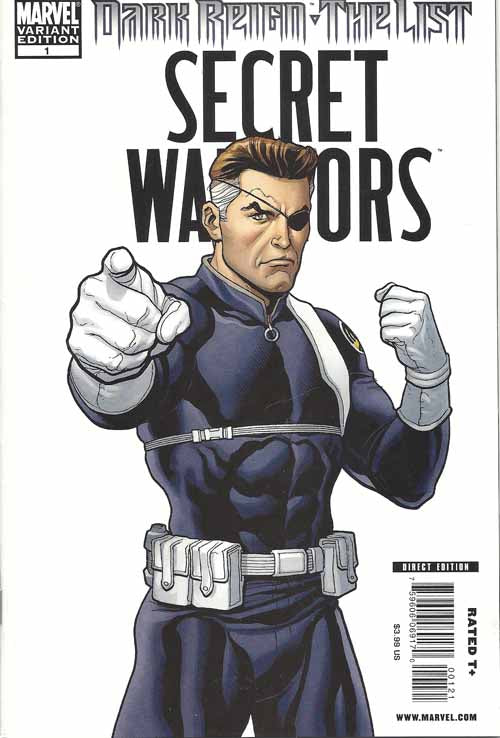 Dark Reign The List Secret Warriors 1 -- Frank Cho Nick Fury Variant --0