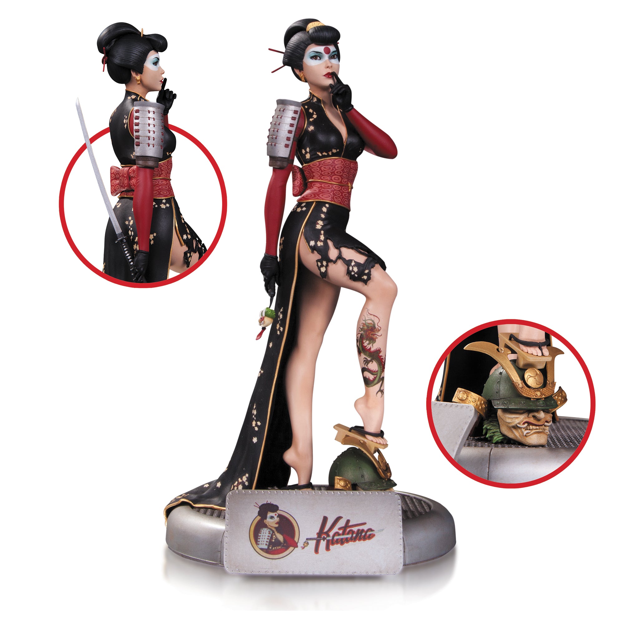 DC Bombshells Katana Statue --  Suicide Squad --0