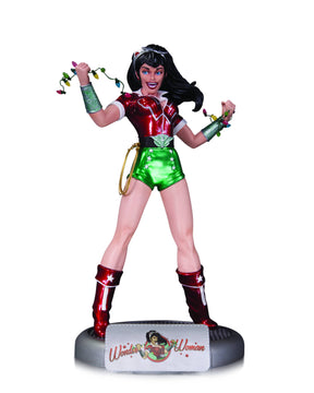 DC Comics Bombshells Holiday Wonder Woman Statue --0