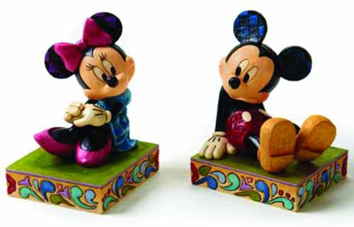 Disney Traditions Mickey/Minnie Bookends --0