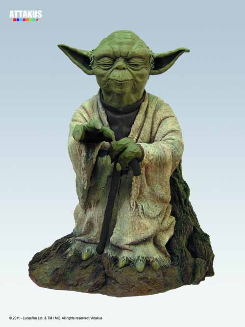 Star Wars Yoda 21in Statue -- Empire Strikes Back Attakus --0