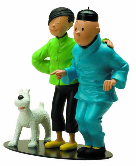 Tintin Meetings-Tintin & Tchang Resin Statue --0