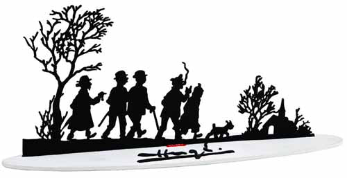 Tintin Best Wishes Limited Edition Metal Sculpture --0