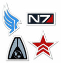 Mass Effect N7 Logo Embroidered Patch --0