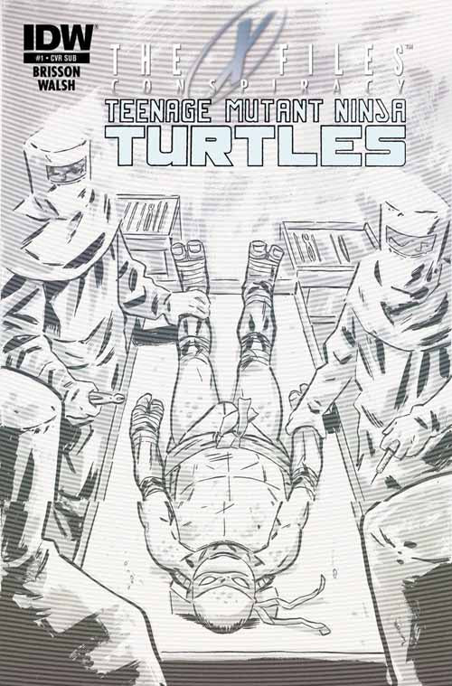 X-Files Conspiracy Teenage Mutant Ninja Turtles #1 Variant --0
