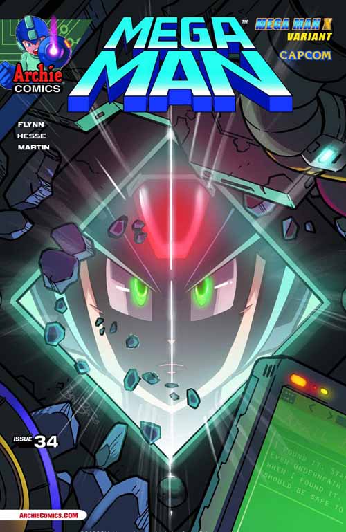 Mega Man #34 Mega Man X Variant Cover --0