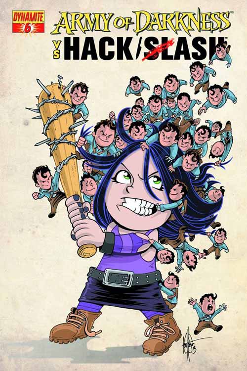 Army Of Darkness Vs Hack Slash #6 of 6 Subscription Variant --0