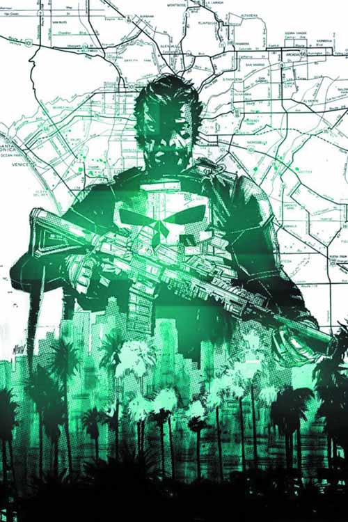 Dynamic Forces Punisher #1 Nathan Edmondson Signed --0