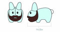 Bearded Labbit 14in Plush Blue Version --0