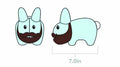 Bearded Labbit 7in Plush Blue Version --0