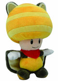 Super Mario Bros Squirrel Toad 8in Yellow Plush -- Nintendo --0