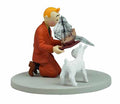 Tintin Box Scene -tintin Holding The Unicorn --0