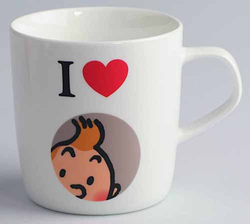 Tintin I Love Tintin Mug --0