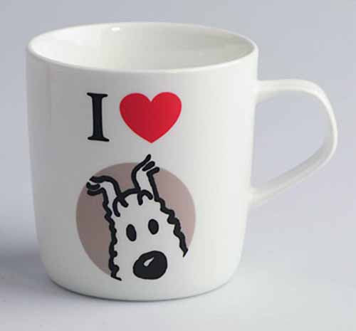 Tintin I Love Snowy Mug --0