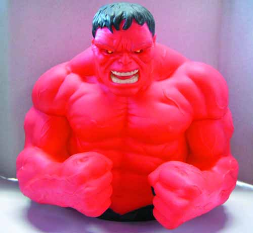 Red Hulk Bust Bank -- Avengers --0