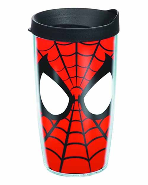 Tervis Spider-Man Mask Wrap with lid 16oz Tumbler --0