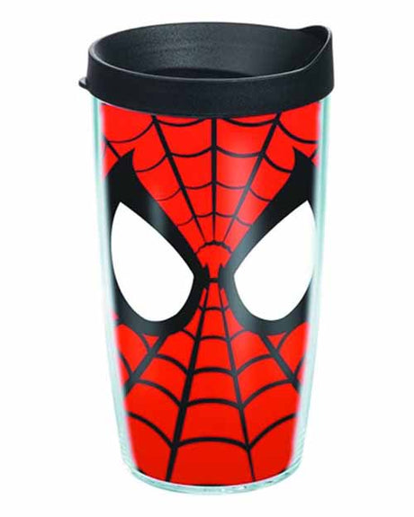 Tervis Spider-Man Mask Wrap with lid 16oz Tumbler --0