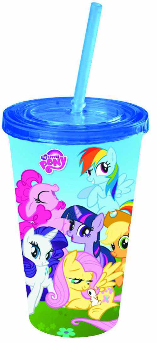 My Little Pony Friendship 16oz Cold Cup with lid & Straw --0