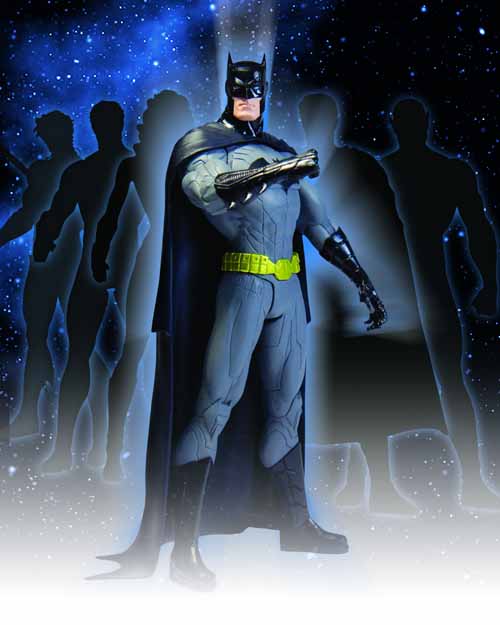 Justice League Batman Action Figure 8 Piece Case - Jim Lee --0