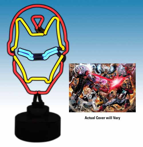 Marvel Iron Man Neon Sign w/ Comic - Diamond Select --0