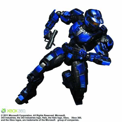 Halo Play Arts Kai Blue Spartan Action Figure Square Enix --0