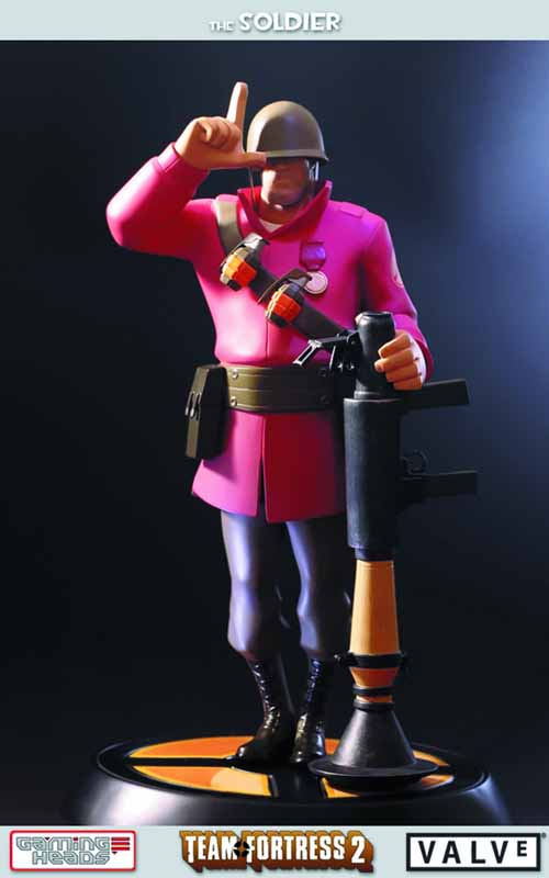 Team Fortress 2 The Soldier Statue Red Version --0