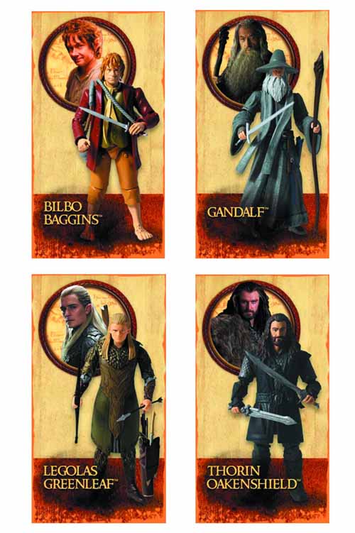 Hobbit 3-3/4 In Action Figure Box Set Case -- J R R Tolkien --0