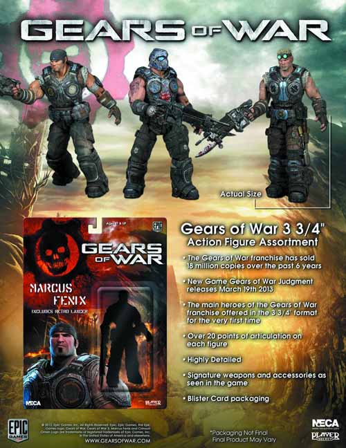 Gears of War 3-3/4 In Action Figure assortment --0