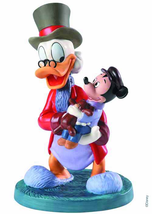 Disney WDCC Scrooge Mcduck & Tiny Tim Statue --0