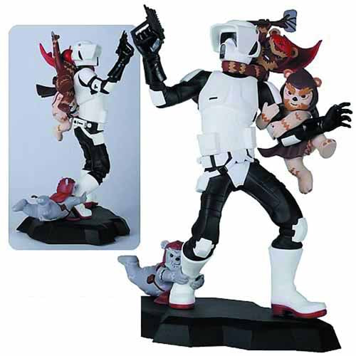 Star Wars Scout Trooper Ewok Attack Maquette--Gentle Giant --0