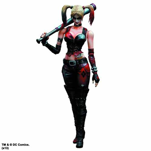 Batman Arkham City Harley Quinn Play Arts Kai Action Figure --0