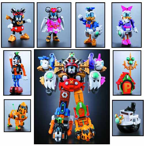 Cho Gattai King Robo Mickey & Friends Chogokin Act Figure --0