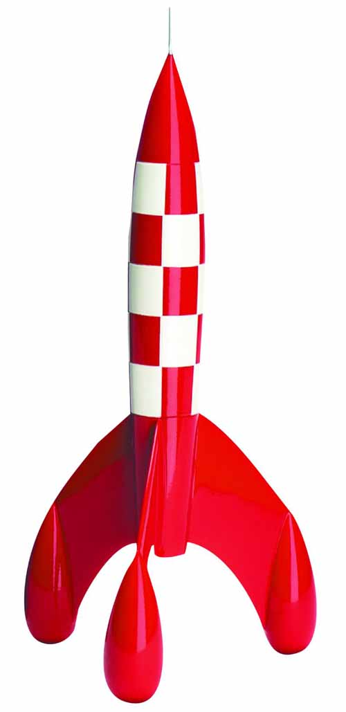Tintin Rocket 42cm Resin Figurine --0