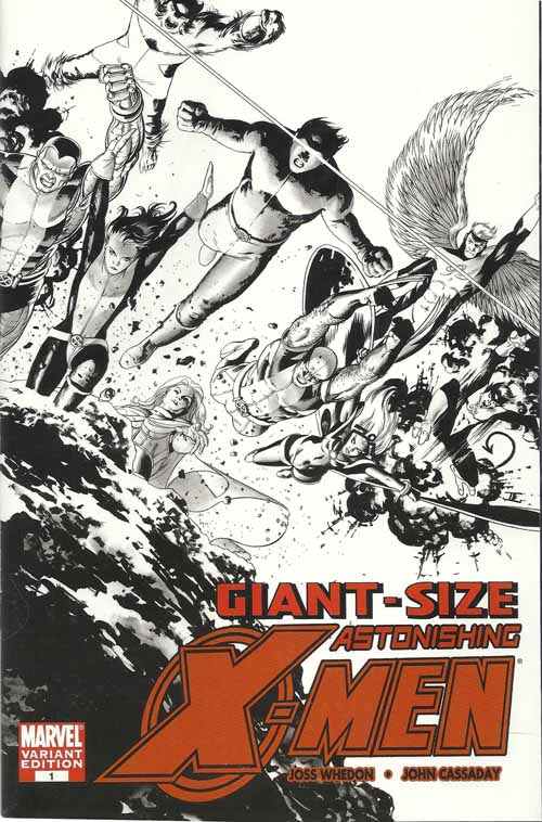 Giant-Size Astonishing X-Men 1 -- Cassaday Sketch Variant Joss Whedon --0