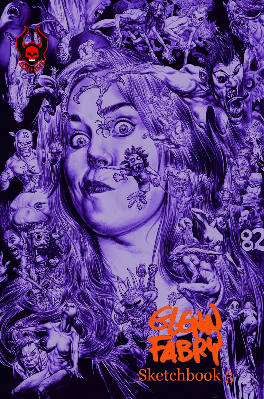 Glenn Fabry Sketchbook SC Vol 03 B&W Remarked Batman --0