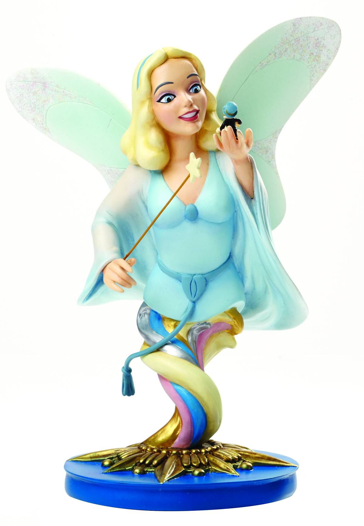 Disney Grand Jester Blue Fairy & Jiminy Cricket Mini-Bust --0