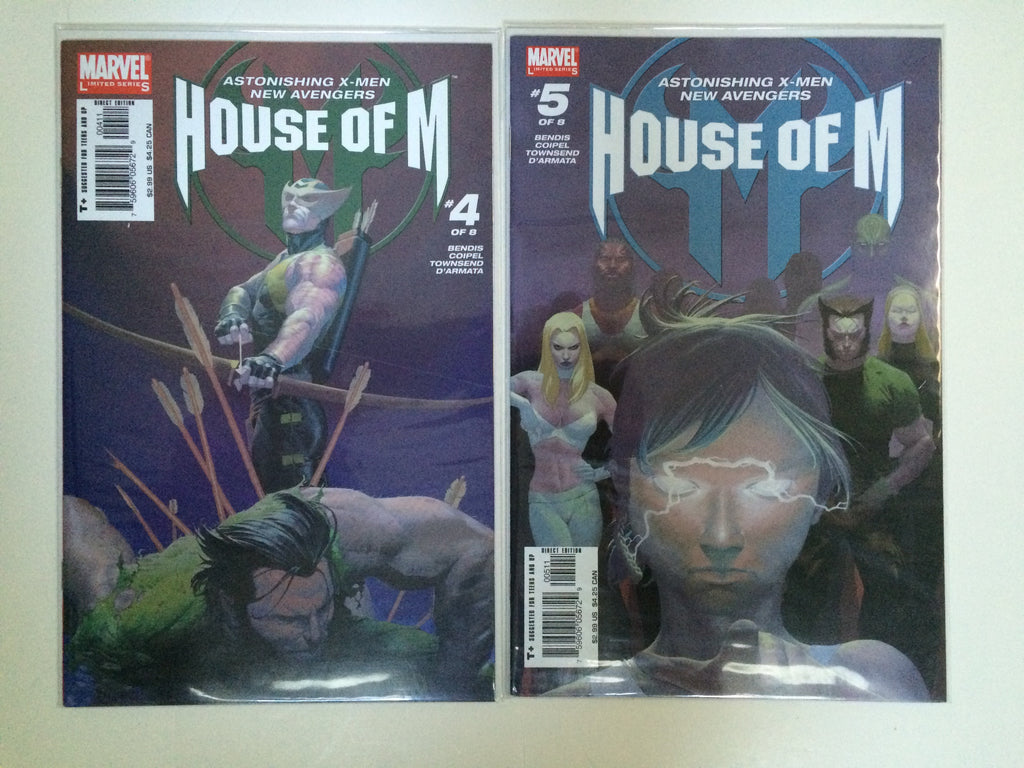 House Of M 1, 2, 3, 4, 5, 6, 7, 8 Decimation X-Men Avengers Bendis --2