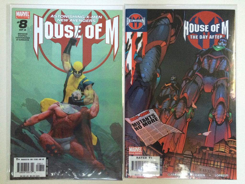 House Of M 1, 2, 3, 4, 5, 6, 7, 8 Decimation X-Men Avengers Bendis --4