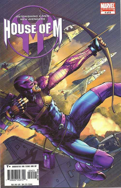 House Of M 4 -- Peterson Hawkeye Variant -- Avengers Bendis Coipel --0