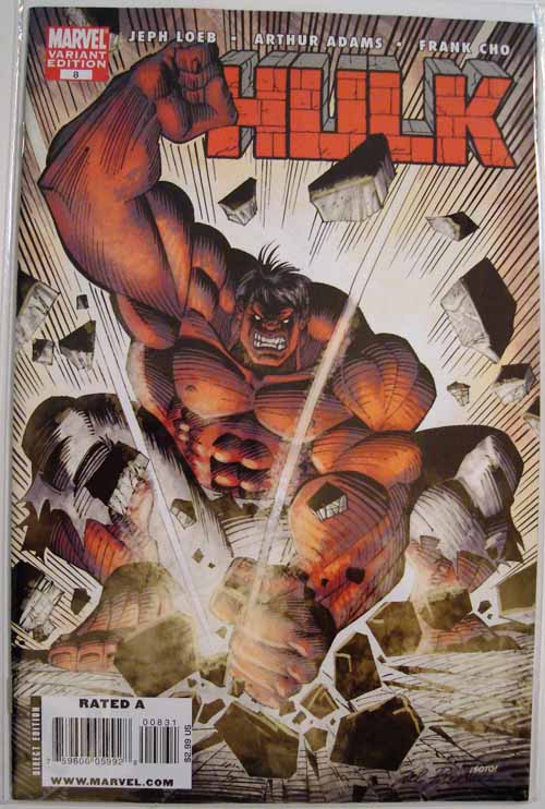 Hulk 8 Sal Buscema Variant Avengers Red Rulk Jeph Loeb Arthur Adams --0