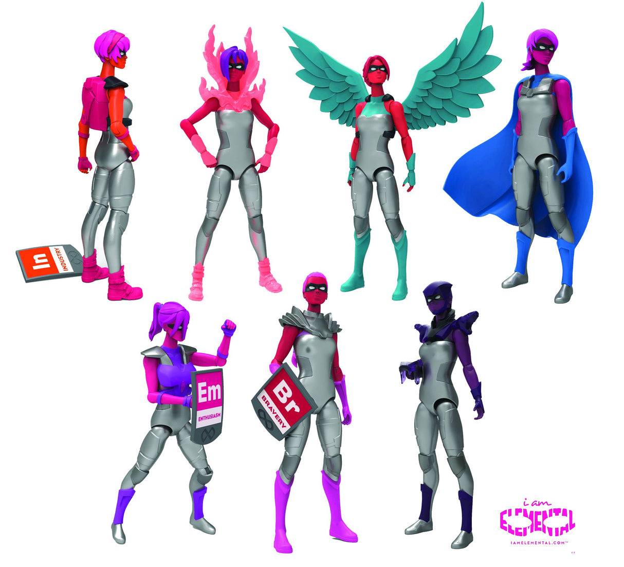 I Am Elemental Courage Series Fig 24pc Blind Mystery Box Ds --0